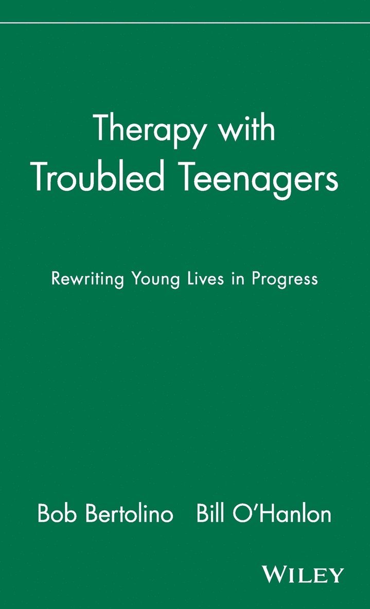 Therapy with Troubled Teenagers