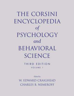 The Corsini Encyclopedia of Psychology and Behavioral Science, Volume 1 1