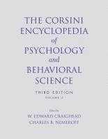 W. Edward Craighead, Charles B. Nemeroff, Colorado) Craighead, W. Edward (University of Colorado, Boulder, Georgia) Nemeroff, Charles B. (Emory University School of Medicine, Atlanta, W Edward Craighead, Charles B Nemeroff - Corsini Encyclopedia of Psychology and Behavioral Science, Volume 2, Häftad