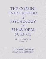 The Corsini Encyclopedia of Psychology and Behavioral Science, Volume 2 1