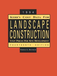 bokomslag Kerr's Cost Data for Landscape Construction