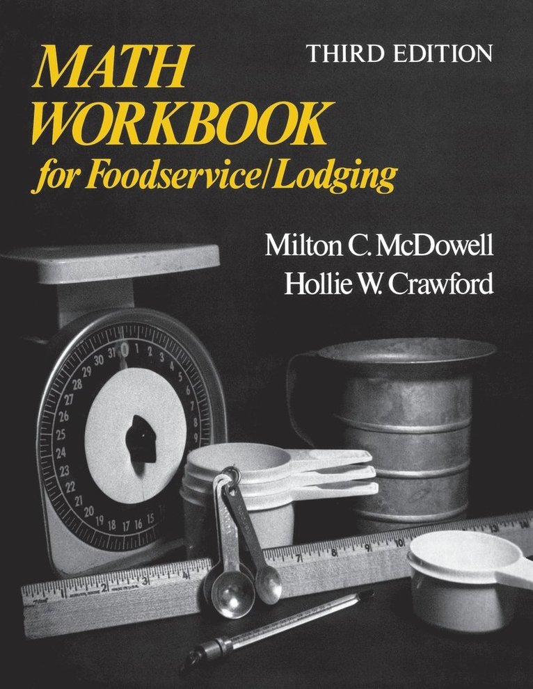 Math Workbook for Foodservice Lodging 3D 1