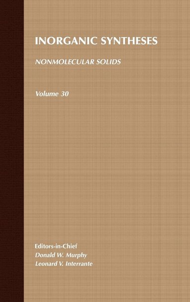 Murphy, Interrante, Leonard V. Interrante - Nonmolecular Solids, Volume 30, Inbunden