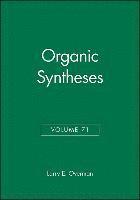 bokomslag Organic Syntheses, Volume 71