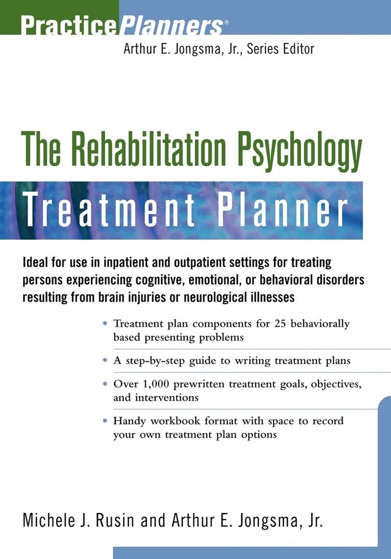 The Rehabilitation Psychology Treatment Planner 1