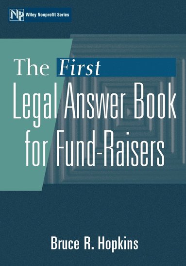 bokomslag First Legal Answer Book for Fund-Raisers