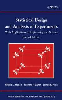 bokomslag Statistical Design and Analysis of Experiments