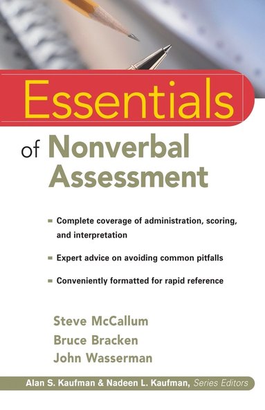 Steve McCallum, Bruce Bracken, John Wasserman - Essentials of Nonverbal Assessment, Häftad