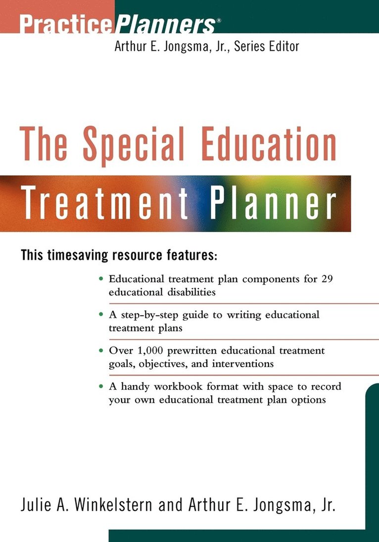 The Special Education Treatment Planner 1