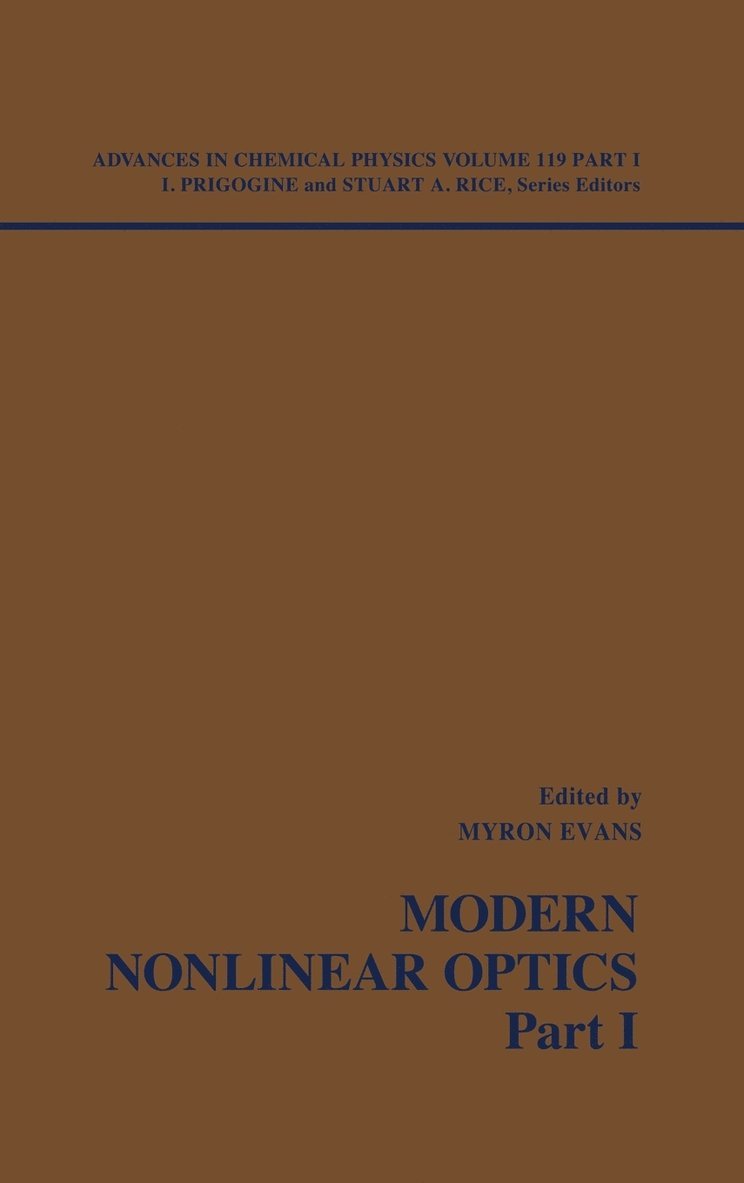 Modern Nonlinear Optics, Volume 119, Part 1 1