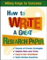bokomslag How to Write a Great Research Paper