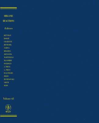 bokomslag Organic Reactions, Volume 63