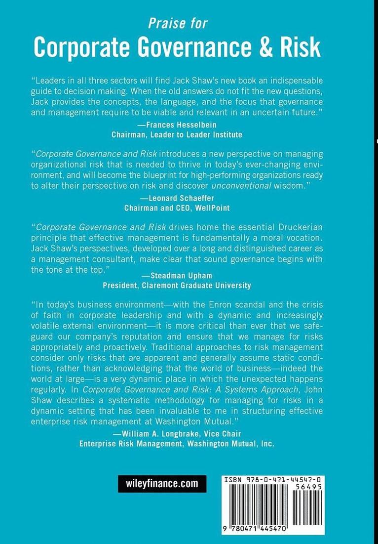 Corporate Governance and Risk 1