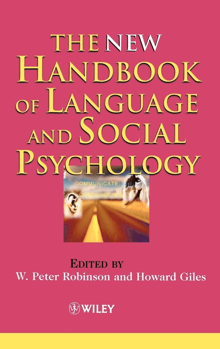 The New Handbook of Language and Social Psychology 1