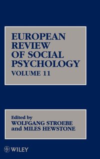 bokomslag European Review of Social Psychology, Volume 11