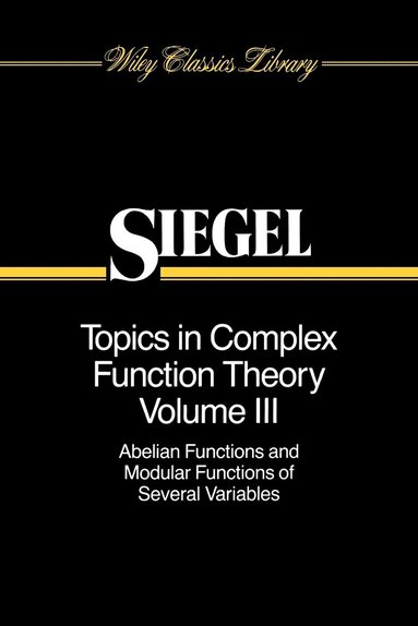 bokomslag Topics in Complex Function Theory, Volume 3