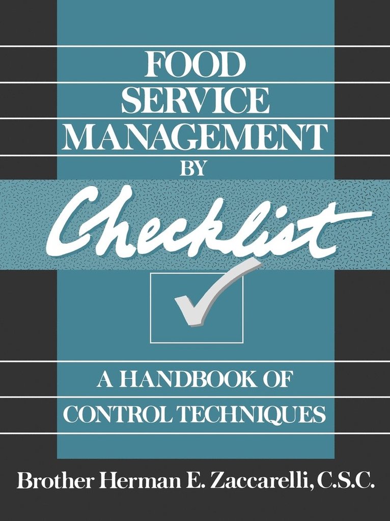 Food Service Management by Checklist 1