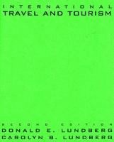 Donald E. Lundberg, Carolyn B. Lundberg - International Travel and Tourism, Inbunden