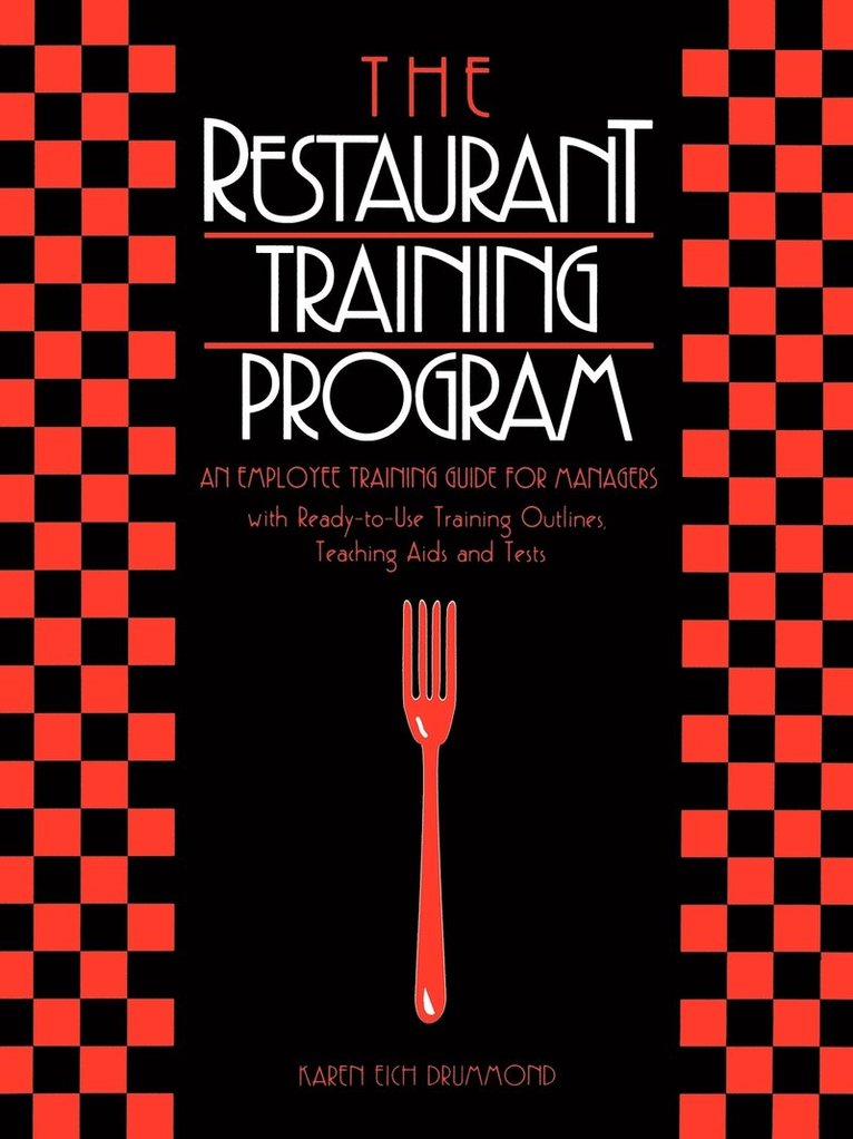 Karen E. Drummond, Eich Drummond, Karen, Karen E Drummond - Restaurant Training Program, Häftad