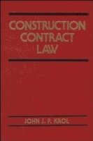 bokomslag Construction Contract Law