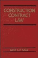 bokomslag Construction Contract Law