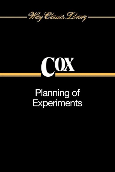 bokomslag Planning of Experiments