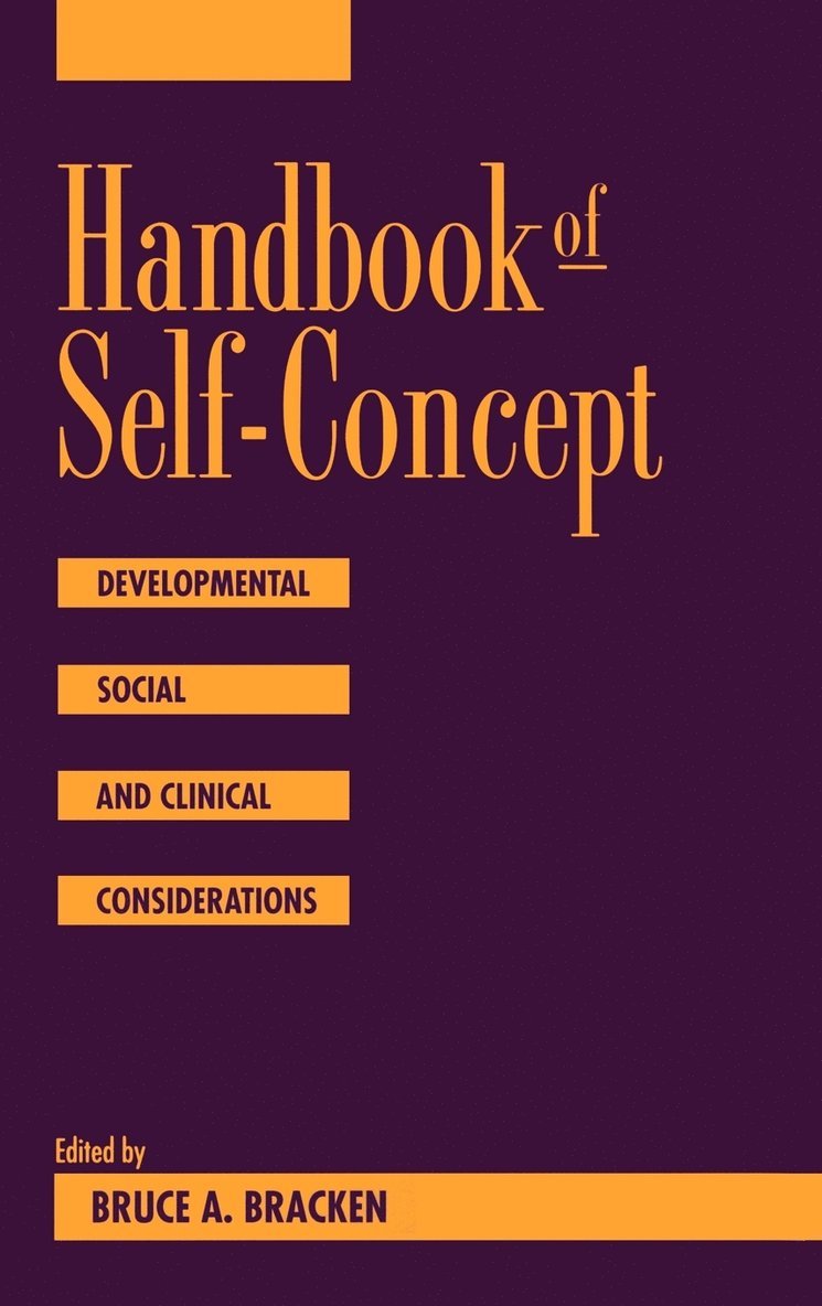 Bracken, Bruce Bracken - Handbook of Self-Concept, Inbunden