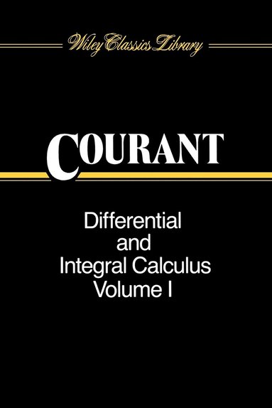 Richard Courant - Differential and Integral Calculus, Volume 1, Häftad
