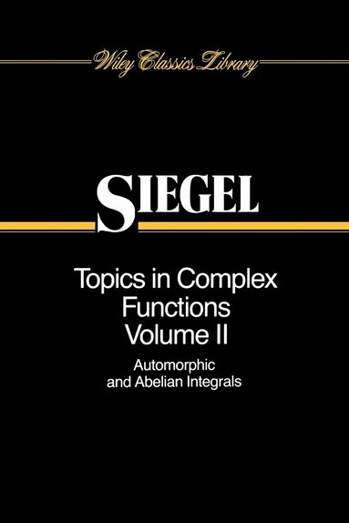 bokomslag Topics in Complex Function Theory, Volume 2