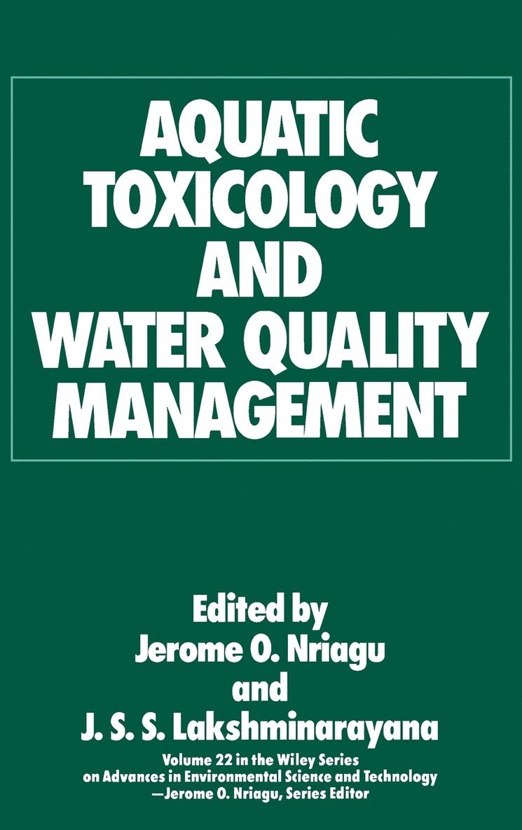 Aquatic Toxicology and Water Quality Management 1