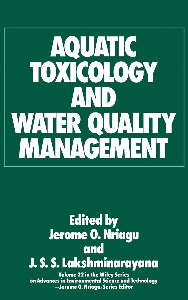 Aquatic Toxicology and Water Quality Management