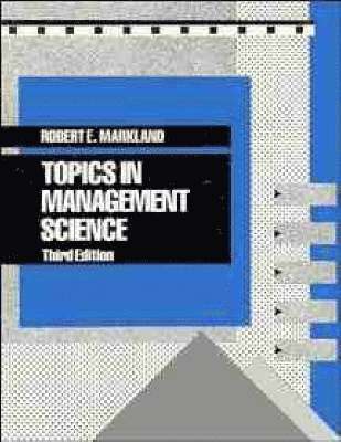Topics in Management Science 1