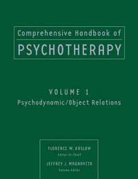 bokomslag Comprehensive Handbook of Psychotherapy, Psychodynamic / Object Relations
