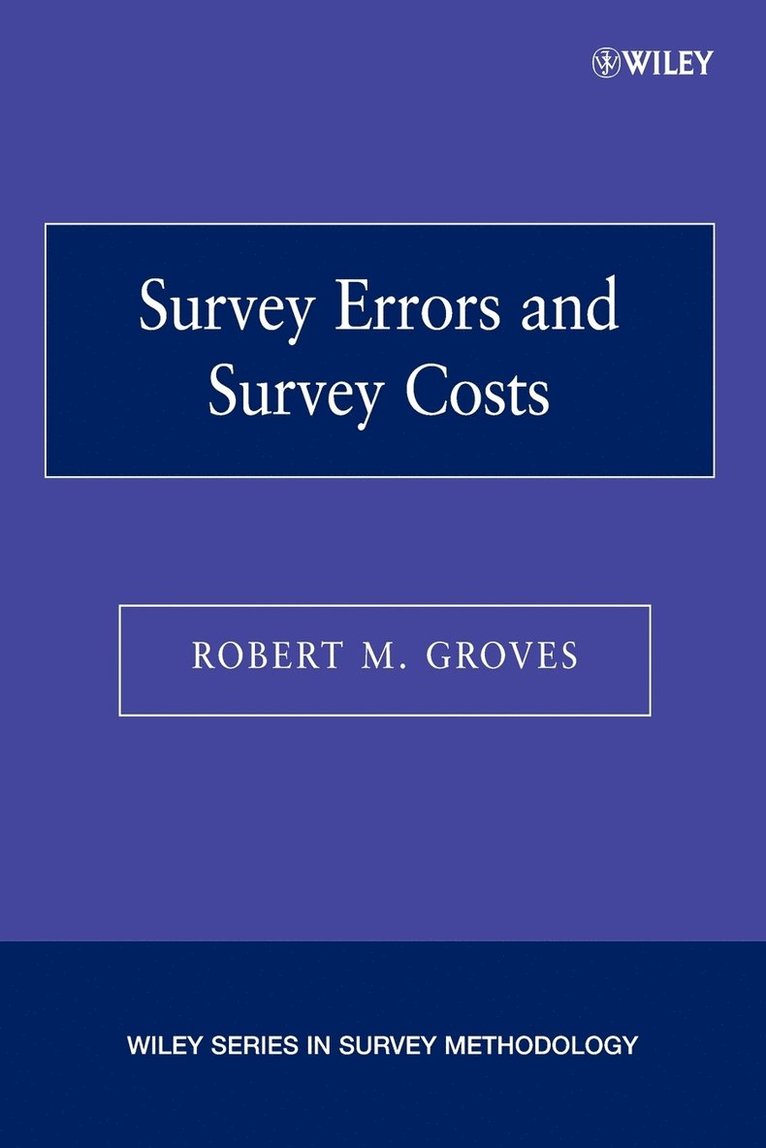 Survey Errors and Survey Costs 1