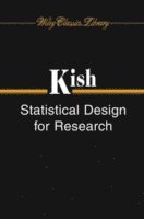 Leslie Kish - Statistical Design for Research, Häftad