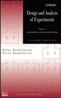 bokomslag Design and Analysis of Experiments, Volume 1