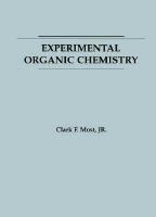 bokomslag Experimental Organic Chemistry