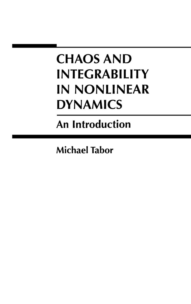 Chaos and Integrability in Nonlinear Dynamics 1