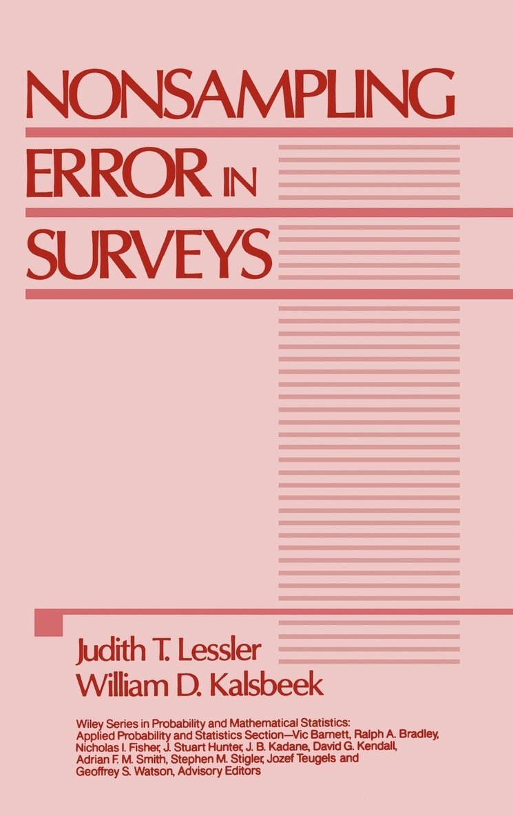 Nonsampling Error in Surveys 1