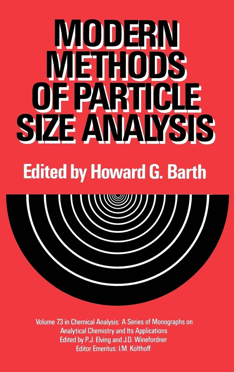 Modern Methods of Particle Size Analysis 1