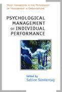 Psychological Management of Individual Performance 1