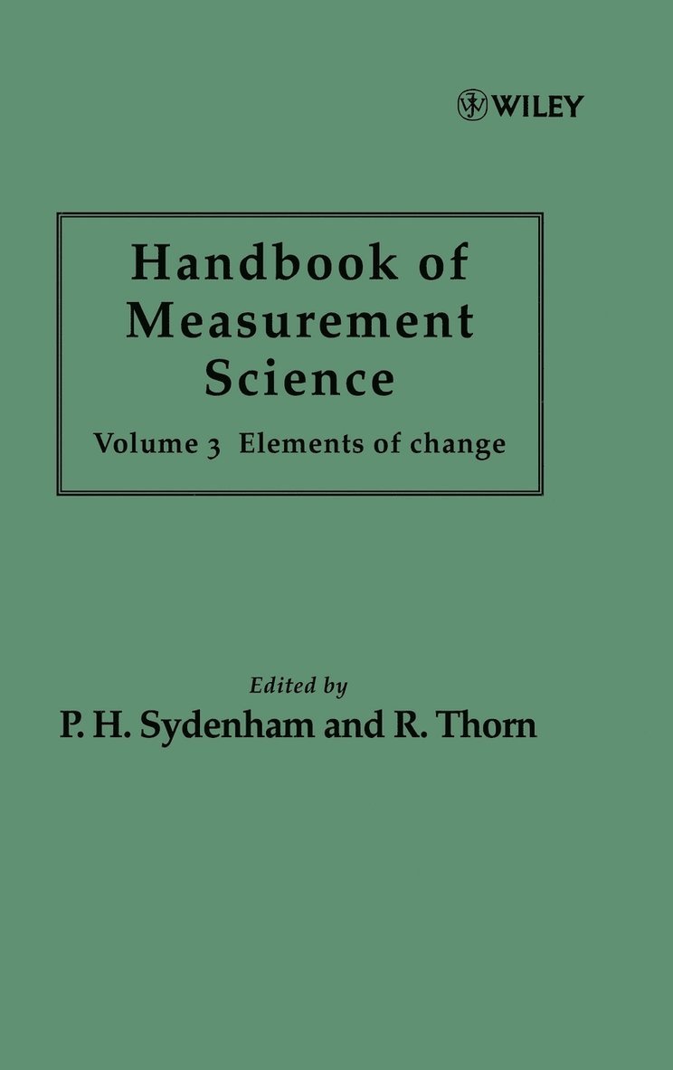 Sydenham, Peter H. Sydenham, Richard Thorn, P. H. Sydenham, P H Sydenham - Handbook of Measurement Science, Volume 3, Inbunden
