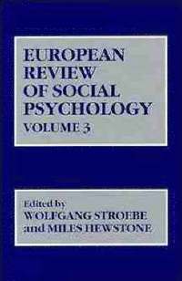 bokomslag European Review of Social Psychology, Volume 3