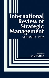 bokomslag International Review of Strategic Management 1992, Volume 3