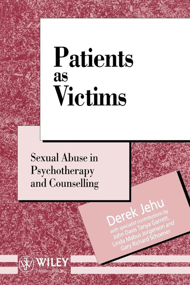 Derek Jehu, Jehu - Patients as Victims, Häftad