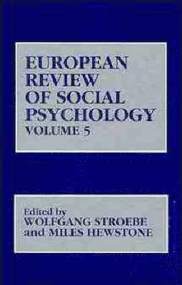 bokomslag European Review of Social Psychology, Volume 5