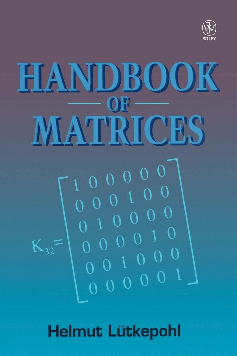 Helmut Lütkepohl, Lutkepohl - Handbook of Matrices, Häftad