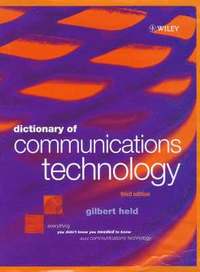 bokomslag Dictionary of Communications Technology