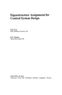 bokomslag Eigenstructure Assignment for Control System Design