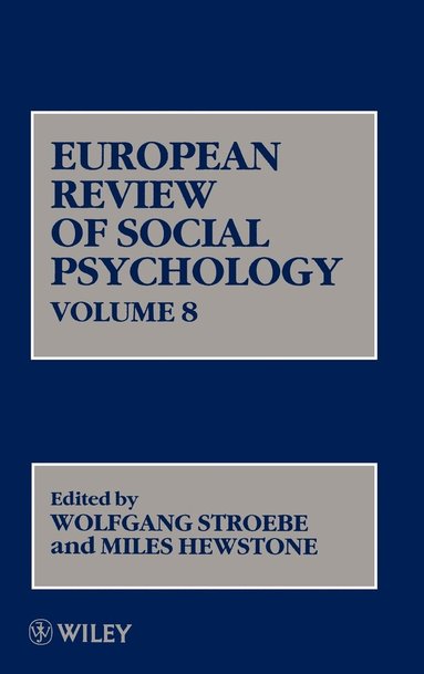 bokomslag European Review of Social Psychology, Volume 8
